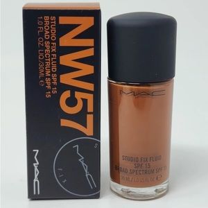 New Authentic MAC Cosmetics Studio Fix Fluid SPF 15 Foundation NW57